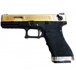 Страйкбольный пистолет WE GLOCK-18 G-Force, авт, металл слайд, Titanium Version, WE-G002WET-TG